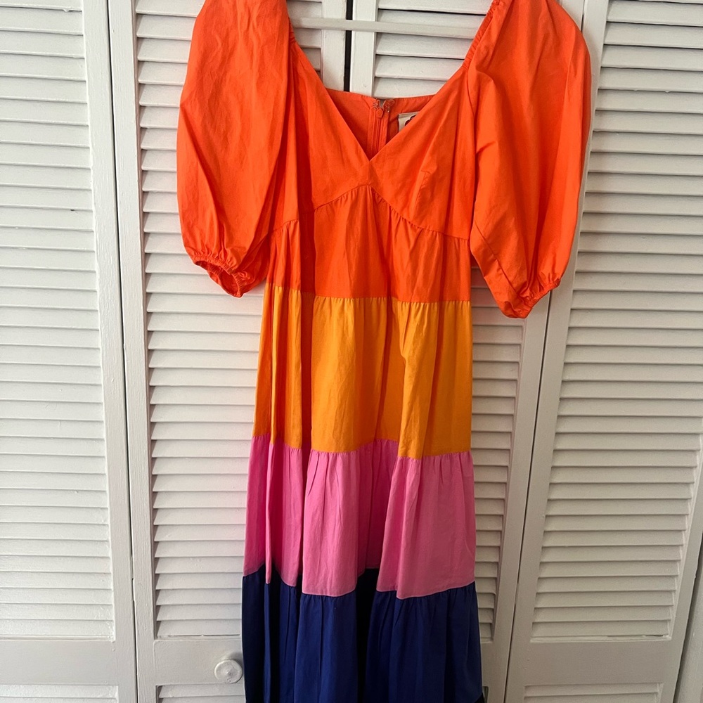 Colorful Tiered Maxi Dress